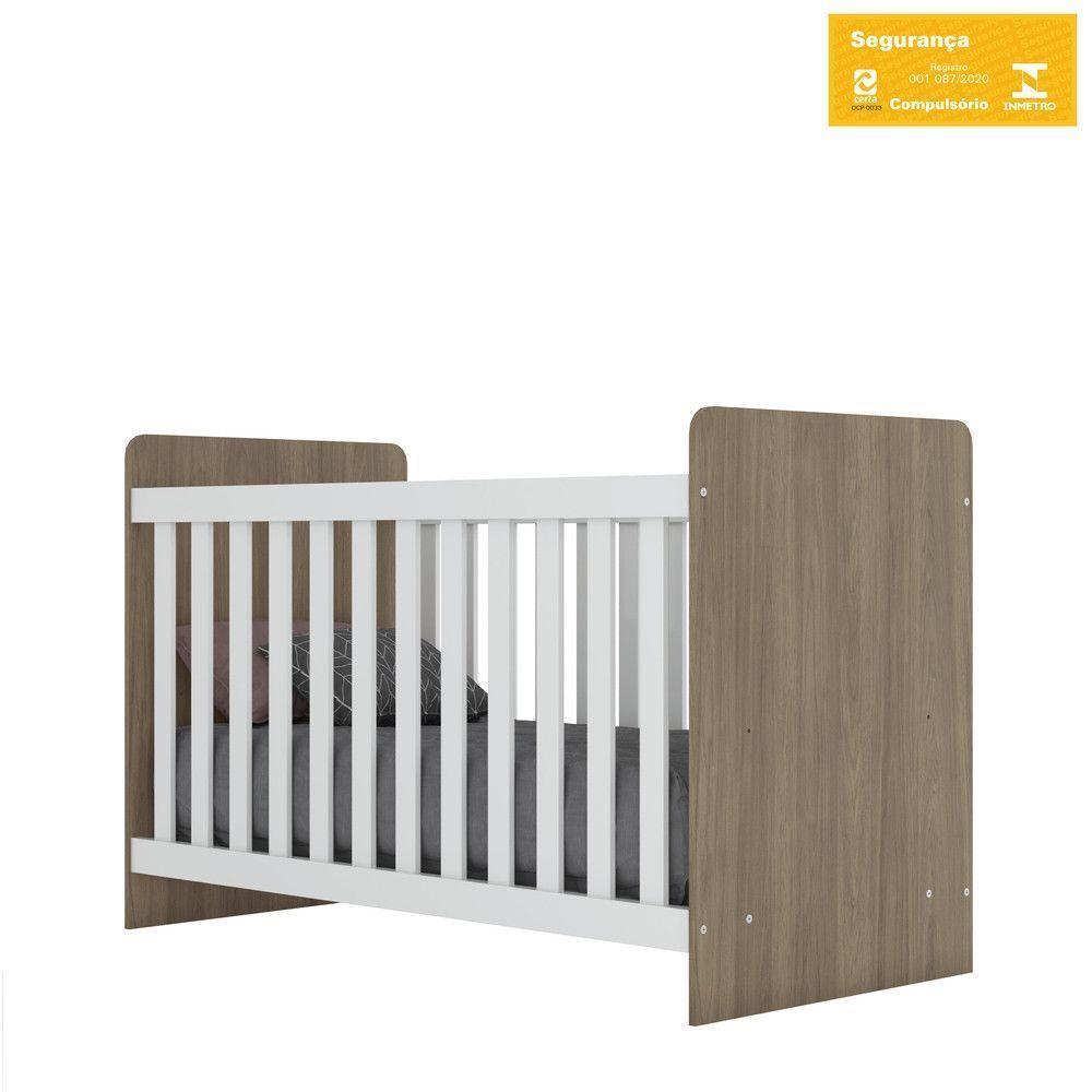 Berço Labirinto Henn Rústico Com Branco - 3