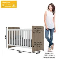 Berço Labirinto Henn Rústico Com Branco - 2