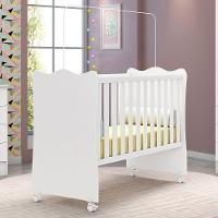 Berço Infantil Com Mosqueteiro Doce Sonho Branco - 1
