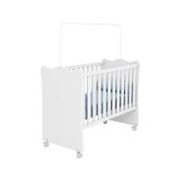 Berço Infantil Com Mosqueteiro Doce Sonho Branco
