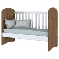 Berço Henn Mini Cama Bala De Menta I02 Rustico Com Branco - 3