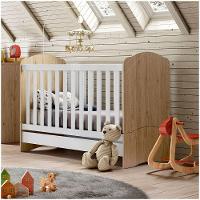 Berço Henn Mini Cama Bala De Menta I02 Rustico Com Branco - 9