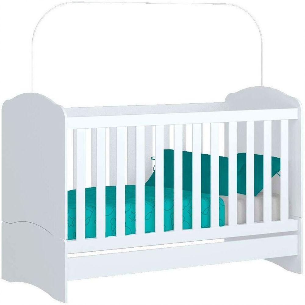 Berço Henn Mini Cama Bala De Menta I02 Branco - 1