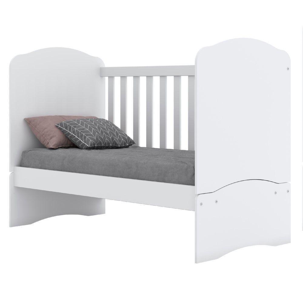 Berço Mini Cama 3 Em 1 Bala De Menta Henn Branco - 2