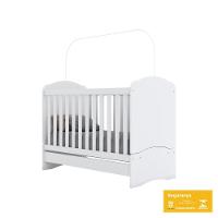 Berço Mini Cama 3 Em 1 Bala De Menta Henn Branco - 3