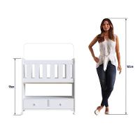 Mini Berço Moisés 2 Gavetas Certificado Pelo Inmetro By 510 Branco - 3