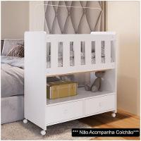 Mini Berço Moisés 2 Gavetas Certificado Pelo Inmetro By 510 Branco - 5