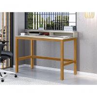 Escrivaninha Califórnia Branco / Amêndoa - Tebarrot - 1