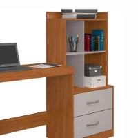 Escrivaninha Alana Com Estante Jcm Movelaria Cinamomo Off White - 5