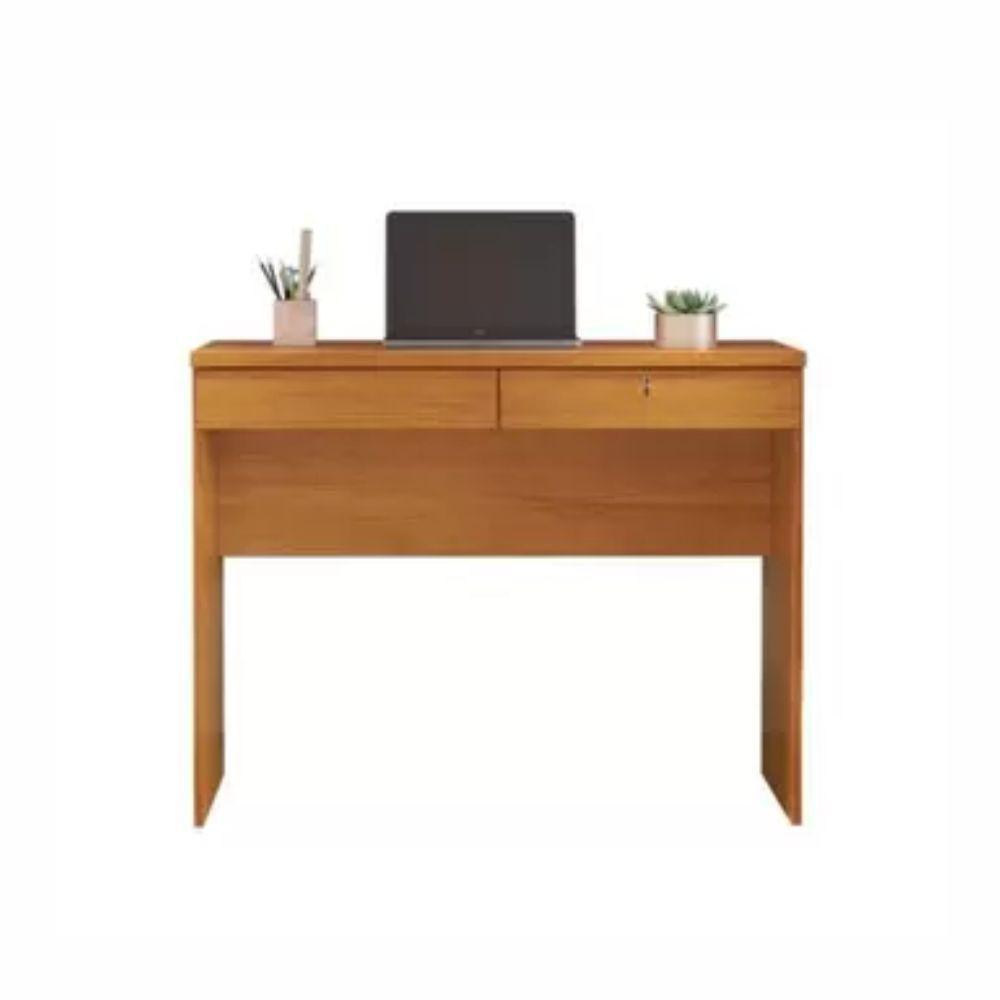 Escrivaninha Felícia Com 2 Gavetas E Chave Jcm Movelaria Cinamomo - 1
