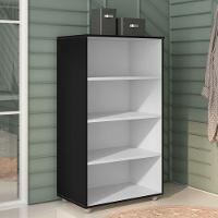 Conjunto Home Office Mesa Escrivaninha E Armário Preto - 5