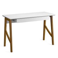 Escrivaninha Taurus Quarto Escritório 1 Gaveta Branco Branco - 1