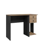 Escrivaninha Favara Preto Fosco Carvalho Rustico - 7