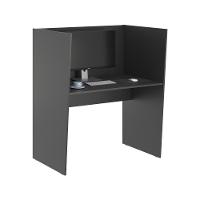 Mesa De Trabalho 1 Lugar Alaska Preto Onix - 1