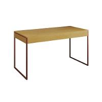 Escrivaninha Industrial Office Estudo Malta Canela 137X53Cm Com 1 Poltrona Preta Base C Marrom - 13