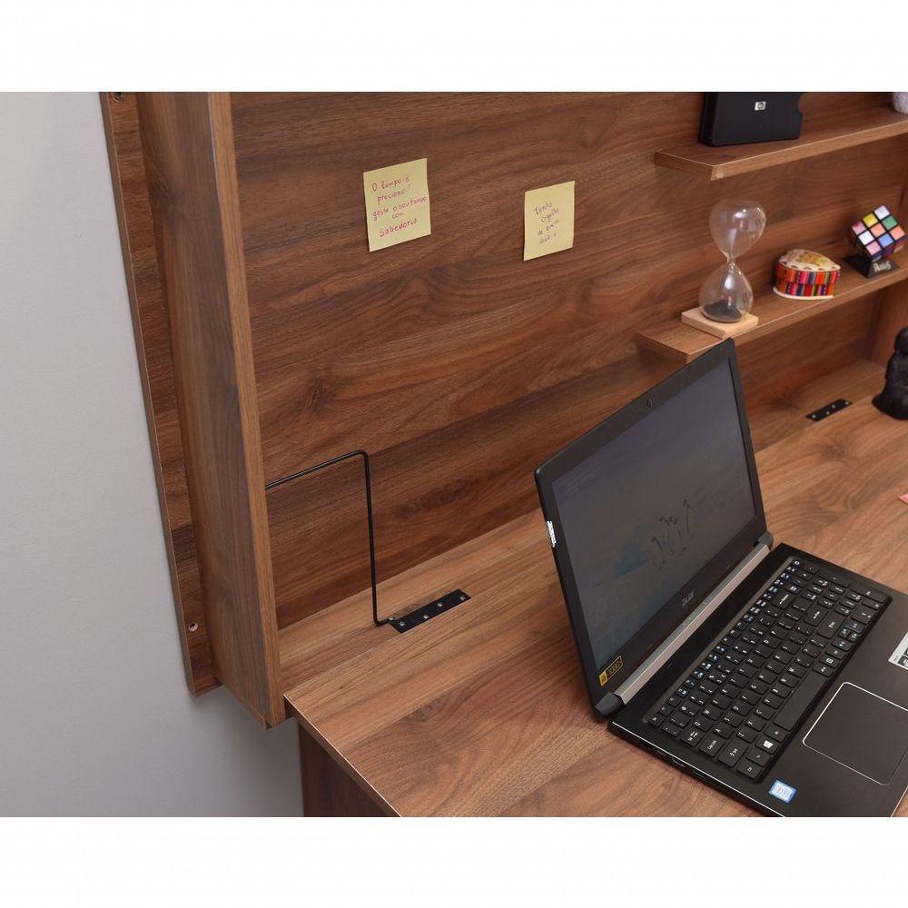 Mesa Home Office Escrivaninha Retrátil Noronha - 6