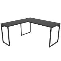 Kit 02 Mesas Escritório C01 150X150 Preto Onix