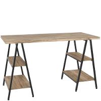 Mesa Para Escritório Estilo Cavalete 135cm Carvalho - 3