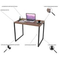 Mesa Para Escritório Estilo Industrial 90 Cm Nogal