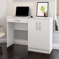 Mesa Escrivaninha Com 2 Portas E Gaveta Home Office Patrimar - 1