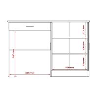 Mesa Escrivaninha Com 2 Portas E Gaveta Home Office Patrimar - 2