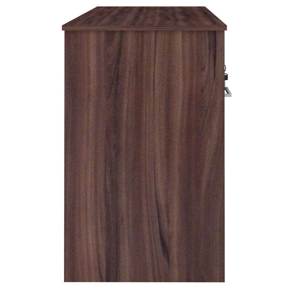 Mesa Para Escritório Escrivaninha Hall A02 Ipê Preto - 4