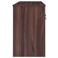 Mesa Para Escritório Escrivaninha Hall A02 Ipê Preto