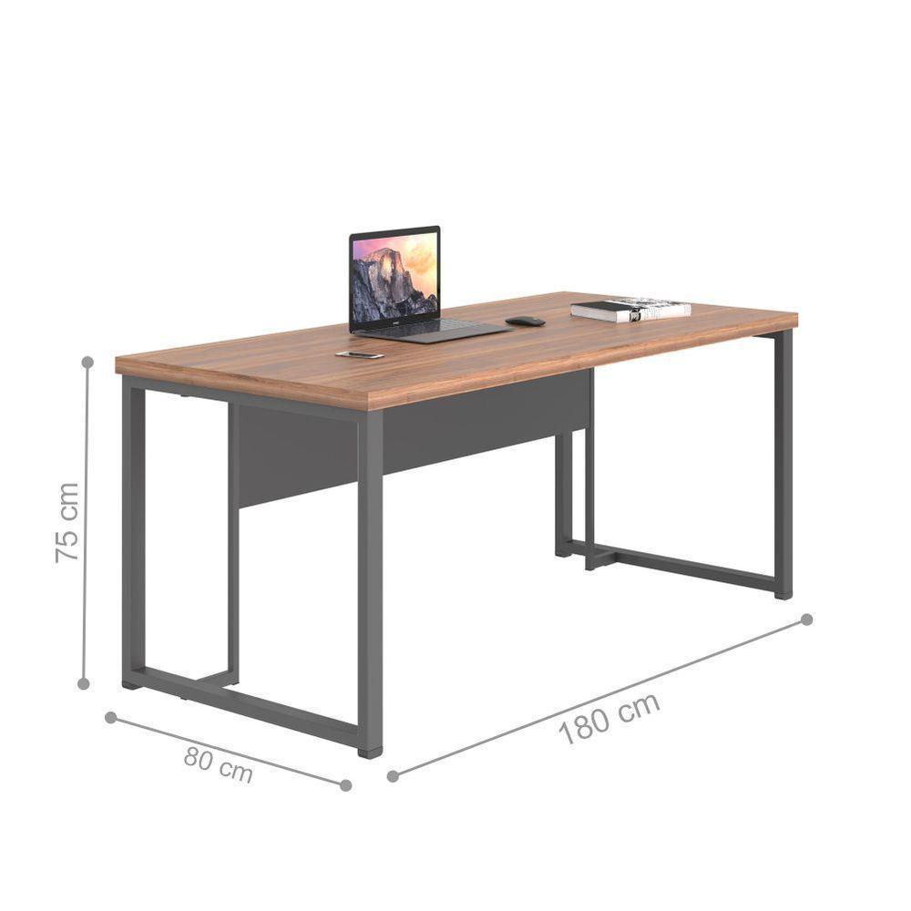 Escrivaninha E Gaveteiro Líbia Noce Preto - 2