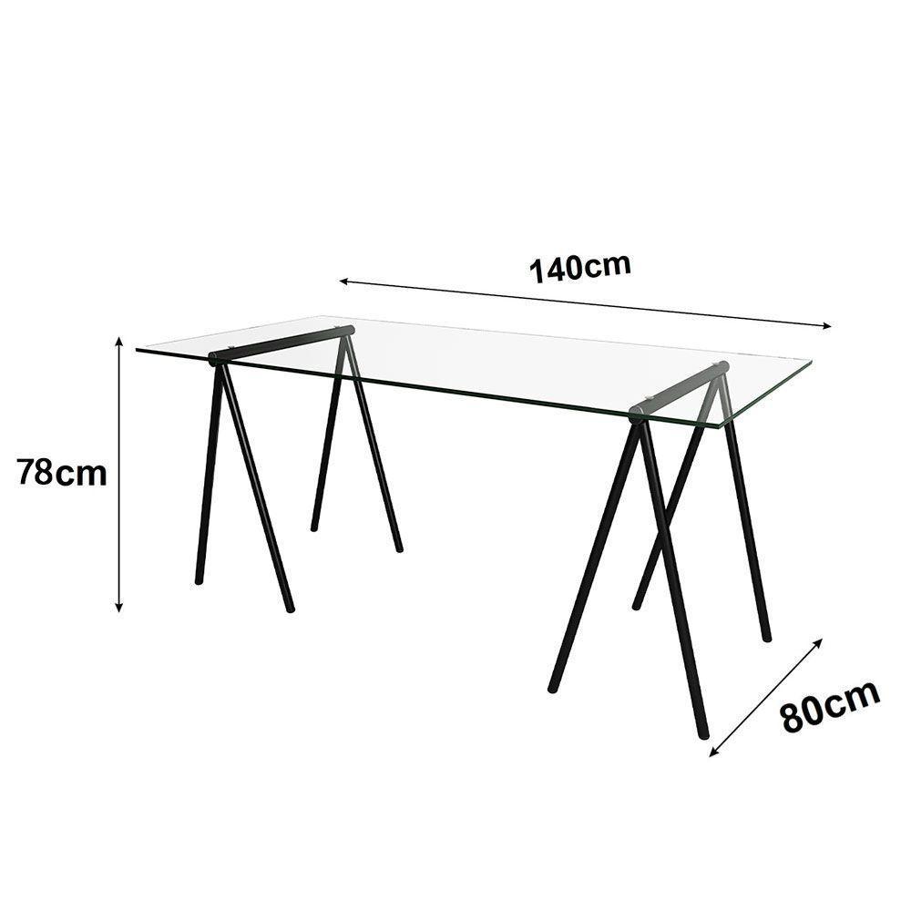 Mesa De Escritório Cavalete Itaim Preto New Green - 2