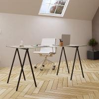 Mesa De Escritório Cavalete Itaim Preto New Green - 3