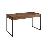 Escrivaninha Industrial Madeira Padrão Office Amêndoa 137X53Cm Com Base Em Ferro Preto - 5