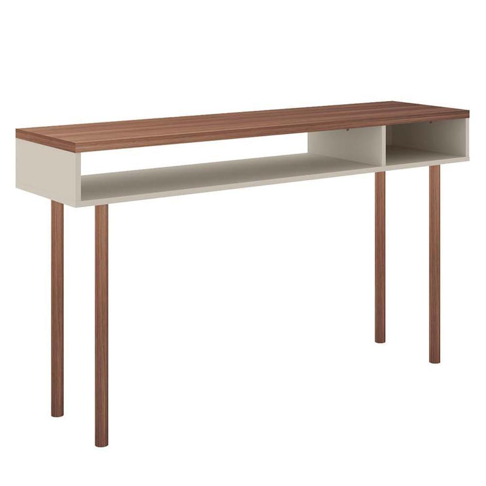 Mesa Para Computador Escrivaninha Marrom Multi Caemmun - 1