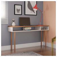 Mesa Para Computador Escrivaninha Marrom Multi Caemmun - 7