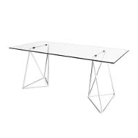 Mesa De Escritório Cavalete Arame Bela Vista Branco New Green - Branco - 1