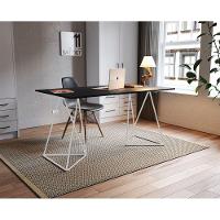 Escrivaninha Mesa Bela Vista Branco E Tampo Preto - Branco - 1