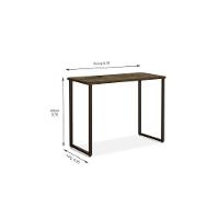 Escrivaninha Office 0,76 Klm Móveis Amadeirado Com Preto - 2