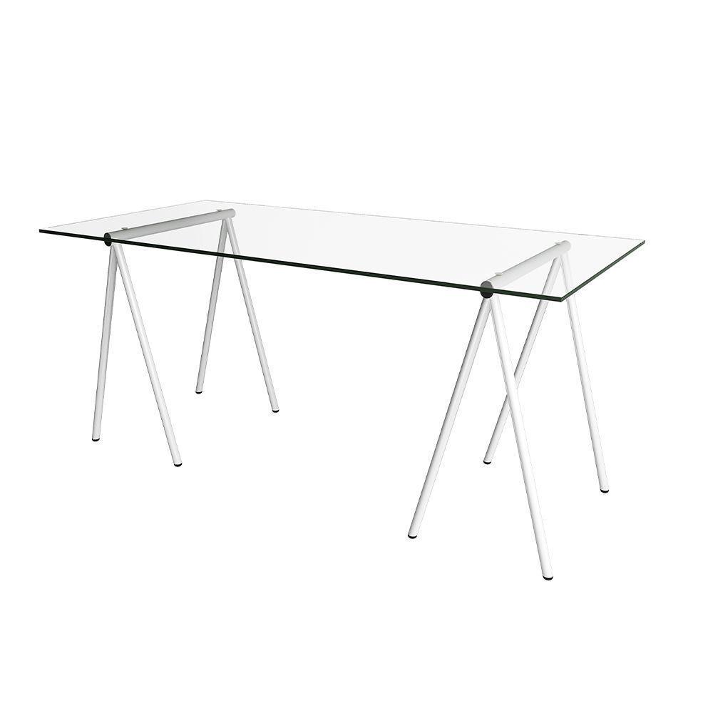 Mesa De Escritório Cavalete Itaim Branco New Green - Branco - 1