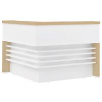 Balcão Para Recepção Escritório Office Atria Executiva 147X147Cm A02 Carvalho Branco