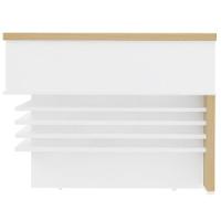 Balcão Para Recepção Escritório Office Atria Executiva 147X147Cm A02 Carvalho Branco - 7