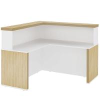 Balcão Para Recepção Escritório Office Atria Executiva 147X147Cm A02 Carvalho Branco - 9