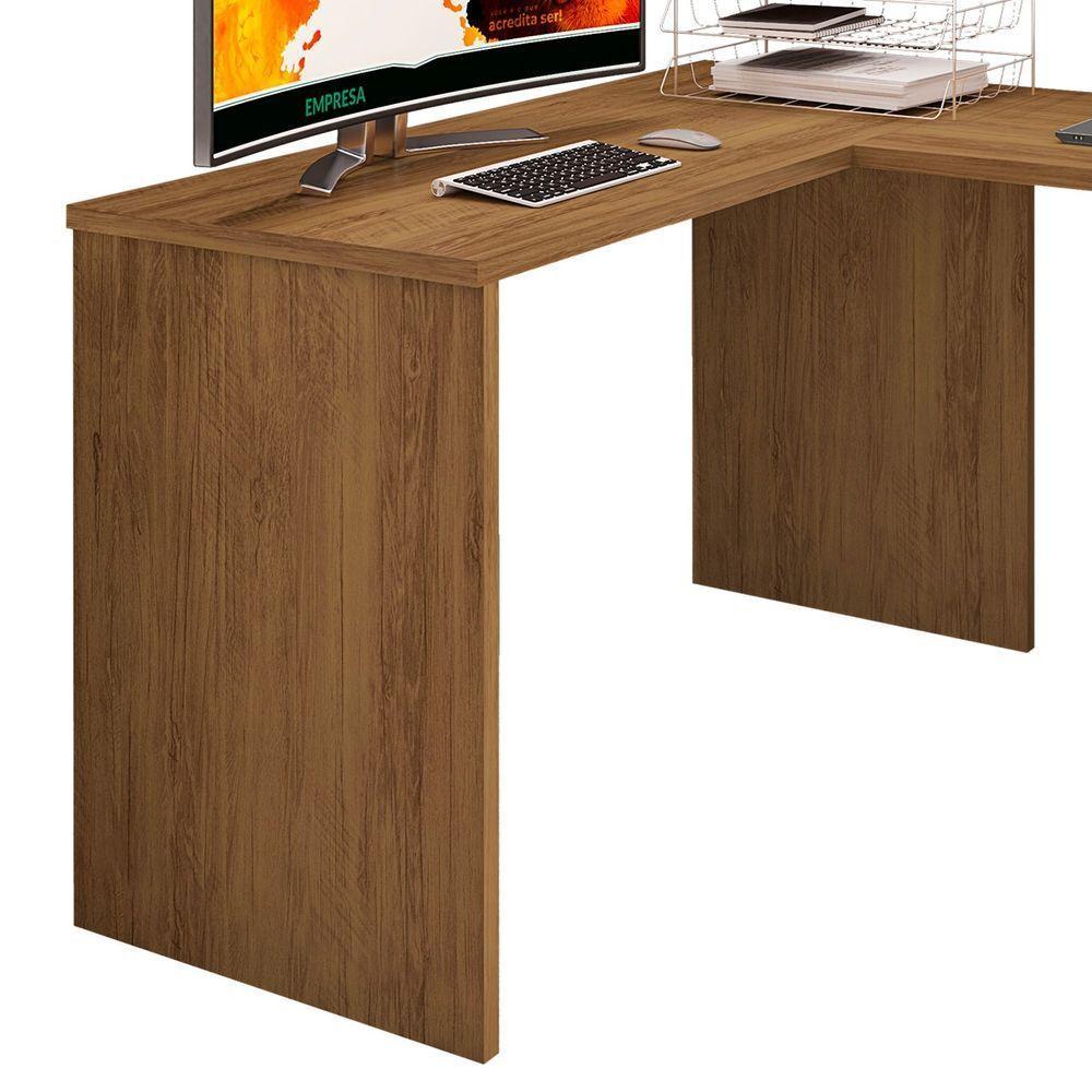 Mesa Escrivaninha Parati L01 Com Extensor - Amarena Móveis Cor Freijó - 4