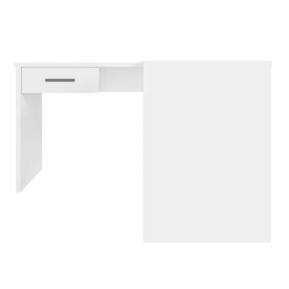 Mesa Escrivaninha Parati L01 Com Extensor E 1 Gaveta - Doce Sonho Móveis Cor Branco - 5
