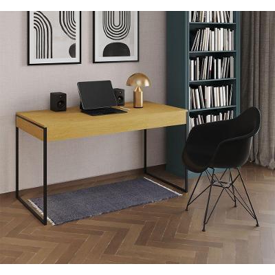 Conjunto Escrivaninha Industrial Malta com Poltrona Eames 137cm Marrom Canela UP Home