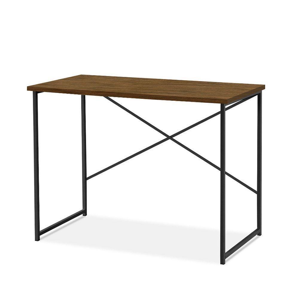 Mesa Escrivaninha Para Estudo Office 0,76 Cm Miami Imbuia/ Preto - 3