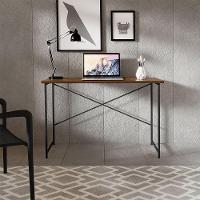 Mesa Escrivaninha Para Estudo Office 0,76 Cm Miami Imbuia/ Preto - 1