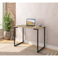 Mesa De Computador Office 0.9 Gênova Natura Preto - 2