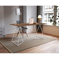 Escrivaninha Mesa Bela Vista Branco E Tampo Imbuia - Branco - 1