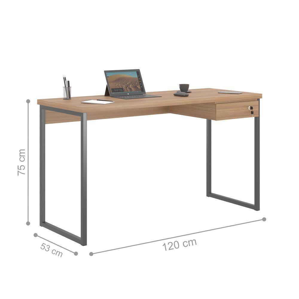 Mesa De Computador Com 1 Gaveta Trix 1200 Montana - 2
