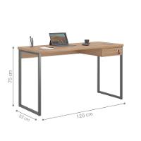 Mesa De Computador Com 1 Gaveta Trix 1200 Montana - 2