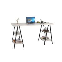 Mesa Cavalete 150X60X75Cm Snow / Est.Preta Snow / Est.Preta